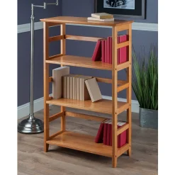 Bookcases*Winsome Solid/Composite Wood 3-Tier Studio Bookshelf, Honey (99342)