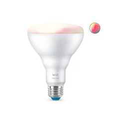 Philips WiZ 65W Equivalent BR30 LED Smart Bulb, White (603456)