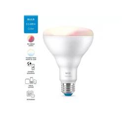 Philips WiZ 65W Equivalent BR30 LED Smart Bulb, White (603456)