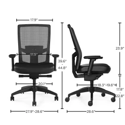 Office Chairs*Workplace 2.0 Workplace2.0™ 500 Series Vinyl and Mesh Task Chair, Black (51974)