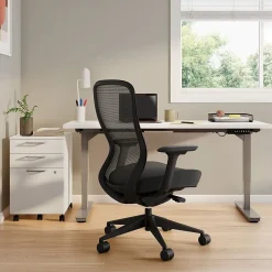 Office Chairs*Workplace 2.0 Workplace2.0™ Ayalon Ergonomic Fabric Swivel Task Chair, Black (UN51505)