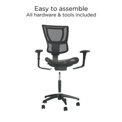 Office Chairs*Workplace 2.0 Workplace2.0 Lawton Ergonomic Mesh Swivel Task Chair, Black (UN62655)