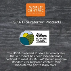 World Centric Fiber Trays, PLA Lined, PFAS Free, 8.2 x 5.7 x 0.7, Natural, 500/Carton