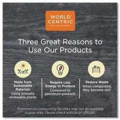 World Centric Sustainable Kraft Paper Straws, Wrapped, 8