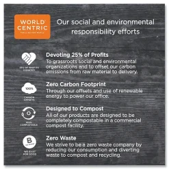 World Centric Sustainable Kraft Paper Straws, Wrapped, 8