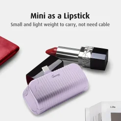 USB-C Power Bank, 5000 mAh, Purple (WED02)<Worryfree Gadgets Clearance