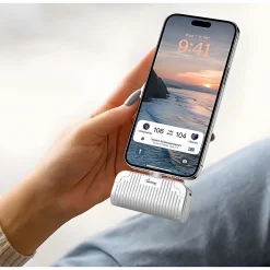 USB-C Power Bank, 5000 mAh, Silver (WED02)<Worryfree Gadgets Discount