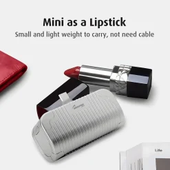 USB-C Power Bank, 5000 mAh, Silver (WED02)<Worryfree Gadgets Discount