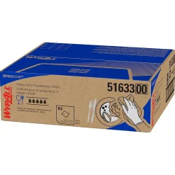 CriticalClean Foodservice Fabric Food Service Cloths, 23.5" x 12.5", Blue, 100 Cloths/Pack (51633)<WypAll Clearance