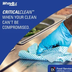 CriticalClean Foodservice Fabric Food Service Cloths, 23.5