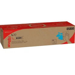 GeneralClean L30 Durable Fibers Cleaning Wipers, 9.8" x 16.4", White, 100 Wipers/Box, 8/Carton (05800)<WypAll