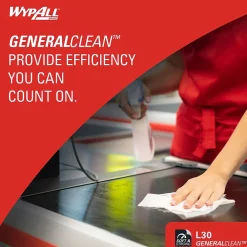 GeneralClean L30 Durable Fibers Cleaning Wipers, 9.8
