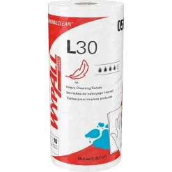 GeneralClean L30 Durable Fibers Cleaning Wipers, 11" x 10.4", White, 70 Sheets/Roll, 24/Carton (05843)<WypAll New