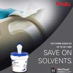 PowerClean WetTask Fabric Cleaning Wipers, 9