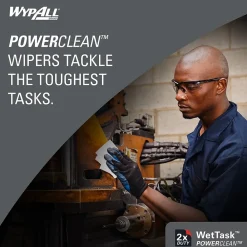 PowerClean WetTask Fabric Cleaning Wipers, 15
