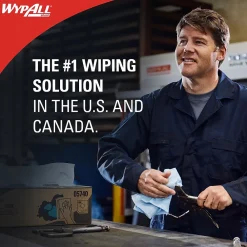 PowerClean X80 Cloth Cleaning Wipers, 16.8" x 12.5", Red, 475 Sheets/Roll (41055)<WypAll Sale