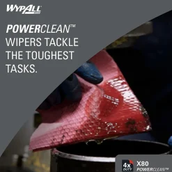 PowerClean X80 Cloth Cleaning Wipers, 16.8