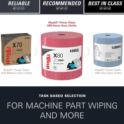 PowerClean X80 Cloth Cleaning Wipers, 16.8