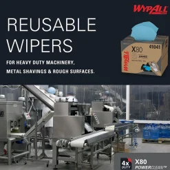 PowerClean X80 Fabric Cleaning Wipers, 16.8