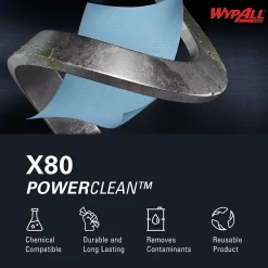 PowerClean X80 Fabric Cleaning Wipers, 16.8