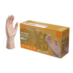 Powder Free Vinyl Gloves, Latex Free, Clear, Large, 100/Box, 10 Boxes/Carton (GP46100-CC)<X3 Discount