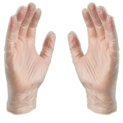 Powder Free Vinyl Gloves, Latex Free, Clear, Large, 100/Box, 10 Boxes/Carton (GP46100-CC)<X3 Discount