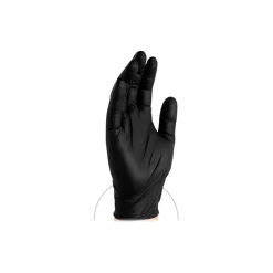 Powder-Free Nitrile Gloves, Latex Free, XL, Black, 100/Box, 10 Boxes/Carton (B48100-CC)<X3 Clearance