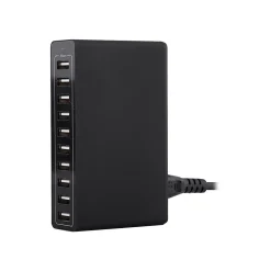 USB Charging Kit/Bundle for Phone/Tablet/GPS, Black (4XPOWER10USB)<4XEM Hot