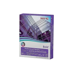 Multipurpose Paper*Xerox Bold Professional 8.5" x 11" Bond Paper, 24 lbs., 98 Brightness, 500/Ream (3R13038)