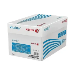 Multipurpose Paper*Xerox Vitality 8.5" x 11" Multipurpose Paper, 20 lbs., 92 Brightness, 500 Sheets/Ream, 10 Reams/Carton (3R02047)