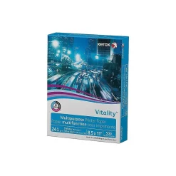 Multipurpose Paper*Xerox Vitality 8.5" x 11" Multipurpose Paper, 24 lbs., 92 Brightness, 500 Sheets/Ream (3R02531)