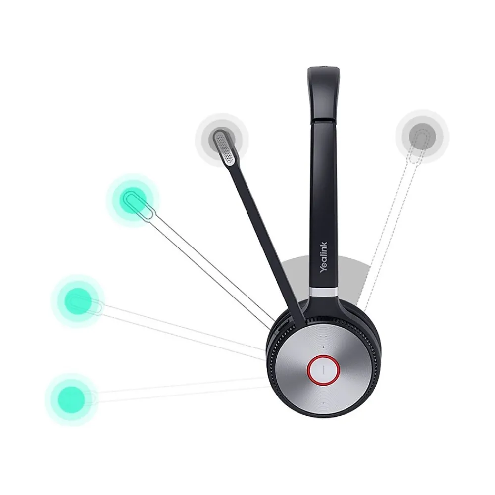 WH62 Wireless Over-Ear Headphones, Black (1308000C)<YeaLink Outlet