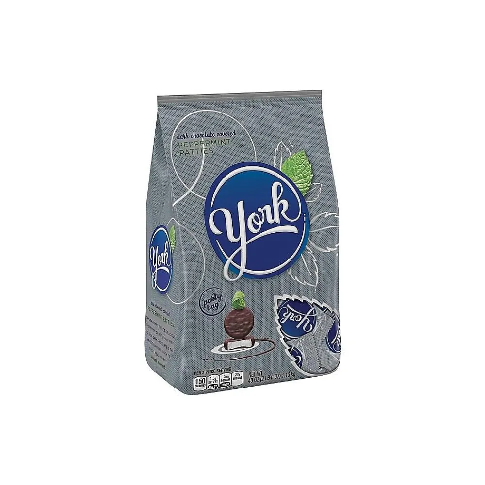 York Peppermint Patties Miniatures Peppermint Dark Chocolate Candy Bar, 35.2 oz. (HEC05811)