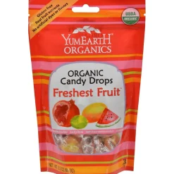 YumEarth Organic Candy Drops Assorted Flavor Hard Candy, 3.3 oz., (270-00031)