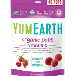 YumEarth Organic Lollipops, Assorted Flavors, 8.5 oz., (270-00024)