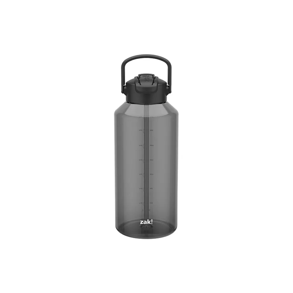 Zak! Liberty Plastic Water Bottle, 64 oz., Ebony (0015-X270)
