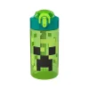 Zak! Minecraft Meadow Polypropylene Water Bottle, 16 oz., Green/Black (MICR-T120)