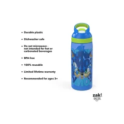 Zak! Modern Sonic Polypropylene Water Bottle, 25 oz. (SONE-W030)