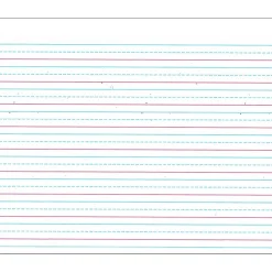 Classroom Paper*Zaner-Bloser Broken Midline Sulphite Paper; 500 Sheet, Ruled, 10.50" x 8", 500/Pack, White