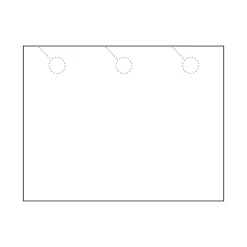 Business Cards*Zapco 3-Up Door Hanger, 8.5" x 11", Vellum Bristol White, 50/Pack (212-50FWH23D)