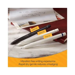 Pens|Zebra bLen Retractable Gel Pens, Medium Point, 0.7mm, Assorted Ink, 6/Pack (49501)