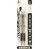 Pens|Zebra F-301 Retractable Ballpoint Pen, Fine Point, 0.7mm, Black Ink, 2 Pack (27112)