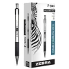 Pens|Zebra F-301 Retractable Ballpoint Pens, Fine Point, 0.7mm, Black Ink, Dozen (ZEB27110)