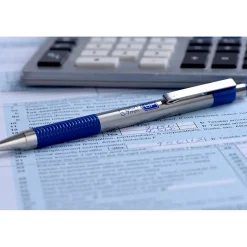 Pens|Zebra F-301 Retractable Ballpoint Pen, Fine Point, 0.7mm, Blue Ink, 2 Pack (27122)