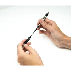 Pens|Zebra F-301 Retractable Ballpoint Pen, Bold Point, 1.6mm, Black Ink, 2 Pack (27312)