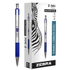 Pens|Zebra F-301 Retractable Ballpoint Pen, Fine Point, 0.7mm, Blue Ink, Dozen (27120)