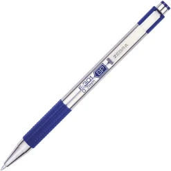 Pens|Zebra F-301 Retractable Ballpoint Pen, Fine Point, 0.7mm, Blue Ink, Dozen (27120)