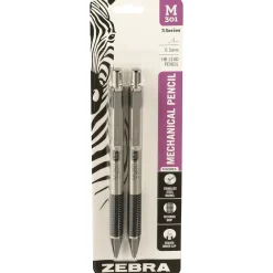 Pencils|Zebra M-301 Mechanical Pencil, 0.5mm, #2 Medium Lead, 2/Pack (54012)