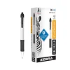 Pens|Zebra Sarasa Dry X20+ Retractable Gel Pen, Medium Point, 0.7mm, Black Ink, Dozen (41610)