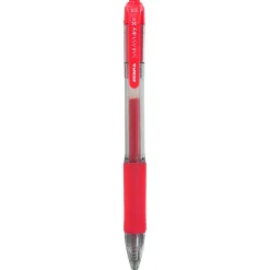 Pens|Zebra Sarasa Dry X20 Retractable Gel Pen, Fine Point, 0.5mm, Red Ink, Dozen (46730)